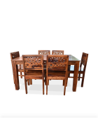 Furniture Adda Smash Dining Table Set (Natural)