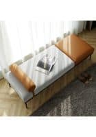 Furniture Adda Surv Metal Bench B.119 (Natural Beige and Dark Beige)