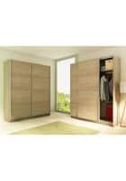 Furniture Adda Throttle Sliding Wardrobe Brown (WRB.115)