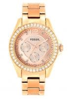 Fossil Analog Rose Gold Dial Watch For Women (ES2811)