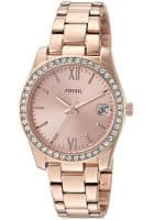 Fossil Analog Rose Gold Dial Womens Watch (ES4318)