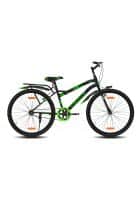 GANG CATCHER UG Non-Suspension V-Brake Single Speed with IBC 24T (Frame 14 inch) Mountain Cycle (Black, Green)