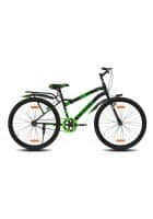 GANG CATCHER UG Non-Suspension V-Brake Single Speed with IBC 26T (Frame 15 inch) Mountain Cycle (Black, Green)