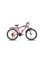 Gang Cygor 26 Inch Front-Suspension Dual Disc Brake Geared 21 Speed Cycle (Matte Red and Grey)