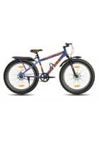 GANG FIRE Front Suspension Dual Disc Brake with IBC Single Speed 24T (Frame Size 14.5 inch) Mountain Cycle (Blue, Orange)