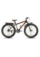 GANG FIRE Front Suspension Dual Disc Brake with IBC Single Speed 26T (Frame Size 16.5 inch) Mountain Cycle (Black, Orange)