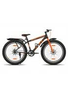 GANG FIRE Non Suspension Dual Disc Brake with IBC Single Speed 26T (Frame Size 16.5 inch) Mountain Cycle (Black, Orange)