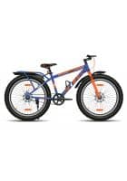 GANG FIRE Non Suspension Dual Disc Brake with IBC Single Speed 26T (Frame Size 16.5 inch) Mountain Cycle (Blue, Orange)