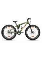 GANG JERIKO Front Suspension Dual Disc Brake Single Speed 26T (Frame Size 16.5 inch) Mountain/Hardtail Cycle (Green)