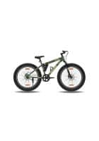 Gang Jeriko Wheel Size 24 Front-Suspension Dual Disc Brake Single Speed Cycle (Military Green and Khaki)