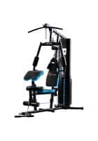 PowerMax Fitness GH-285 Steel Multi-Function Home Gym 150lbs Dead Weight Stack and Max Weight 160Kg with Installation Assistance (Blue/Black) (GH-285)