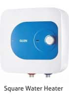 Glen 15 L Storage Water Geyser 7054 Square Water Heater (White and Blue)