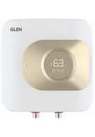 Glen 15 L Storage Water Geyser 7055 Square Water Heater (White and Golden)