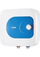 Glen 25 L Storage Water Geyser 7054 Square Water Heater (White and Blue)