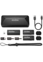 Godox MoveLink Mini UC 2-Person Wireless Microphone System for Cameras and Mobile Devices, (Classic Black)