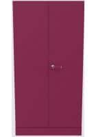 Godrej Interio 2 Door CRCA Steel Almirah Wardrobe (30161803SD00838) Textured Berry