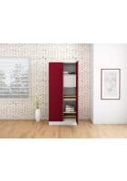 Godrej Interio 2 Door CRCA Steel Almirah Wardrobe (SLIM00015N) Textured Carmine Red