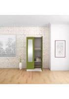 Godrej Interio 2 Door Mild Steel Almirah Wardrobe (SLIM00601) Textured Green Leaf