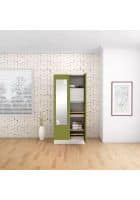 Godrej Interio 2 Door Mild Steel Almirah Wardrobe (SLIM00613) Textured Green Leaf