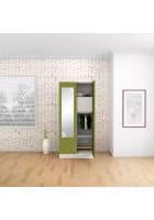 Godrej Interio 2 Door Mild Steel Almirah Wardrobe (SLIM00621) Textured Green Leaf