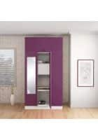 Godrej Interio 3 Door CRCA Steel Almirah Wardrobe (SLIM00418) Purple