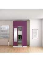 Godrej Interio 3 Door CRCA Steel Almirah Wardrobe (SLIM00448) Textured Purple