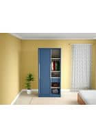 Godrej Interio Sliding Door CRCA Steel Almirah Wardrobe (30161803SD00308) Textured Phiroja Blue