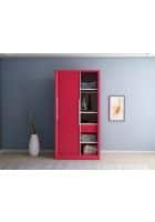 Godrej Interio Sliding Door CRCA Steel Almirah Wardrobe (30161803SD00693) Textured Blush Red