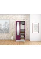 Godrej Interio Slimline 2 Door CRCA Steel Almirah Wardrobe (SLIM00050) Textured Purple