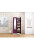 Godrej Interio Slimline 2 Door CRCA Steel Almirah Wardrobe (SLIM00068) Textured Purple