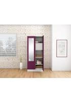 Godrej Interio Slimline 2 Door CRCA Steel Almirah Wardrobe (SLIM00086) Textured Purple