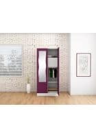 Godrej Interio Slimline 2 Door CRCA Steel Almirah Wardrobe (SLIM00149) Textured Purple