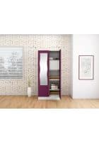 Godrej Interio Slimline 2 Door CRCA Steel Almirah Wardrobe (SLIM00158) Textured Purple