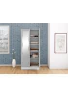 Godrej Interio Slimline 2 Door CRCA Steel Almirah Wardrobe (SLIM00172) Royal Ivory