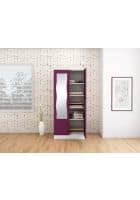 Godrej Interio Slimline 2 Door CRCA Steel Almirah Wardrobe (SLIM00176) Textured Purple