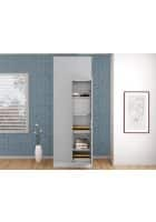 Godrej Interio Slimline 2 Door CRCA Steel Almirah Wardrobe (SLIM00187) Royal Ivory