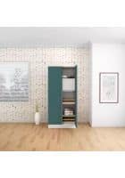 Godrej Interio Slimline 2 Door Mild Steel Almirah Wardrobe (SLIM00781) Textured Sea Pine