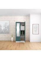 Godrej Interio Slimline 2 Door Mild Steel Almirah Wardrobe (SLIM00788) Textured Sea Pine