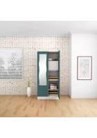 Godrej Interio Slimline 2 Door Mild Steel Almirah Wardrobe (SLIM00789) Textured Sea Pine