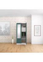 Godrej Interio Slimline 2 Door Mild Steel Almirah Wardrobe (SLIM00804) Textured Sea Pine