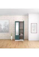 Godrej Interio Slimline 2 Door Mild Steel Almirah Wardrobe (SLIM00807) Textured Sea Pine