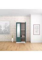 Godrej Interio Slimline 2 Door Mild Steel Almirah Wardrobe (SLIM00815) Textured Sea Pine