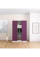 Godrej Interio Slimline 3 Door CRCA Steel Almirah Wardrobe (SLIM00314) Textured Purple