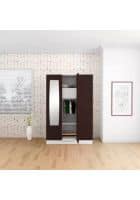 Godrej Interio Slimline 3 Door CRCA Steel Almirah Wardrobe (SLIM00330) Russet