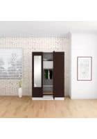 Godrej Interio Slimline 3 Door CRCA Steel Almirah Wardrobe (SLIM00348) Russet