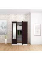 Godrej Interio Slimline 3 Door CRCA Steel Almirah Wardrobe (SLIM00349) Shell Wine Red