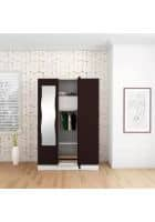 Godrej Interio Slimline 3 Door CRCA Steel Almirah Wardrobe (SLIM00385) Shell Wine Red