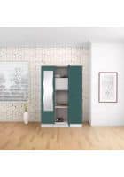 Godrej Interio Slimline 3 Door Mild Steel Almirah Wardrobe (SLIM00764) Textured Sea Pine