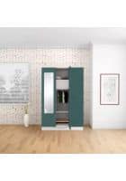 Godrej Interio Slimline 3 Door Mild Steel Almirah Wardrobe (SLIM00773) Textured Sea Pine