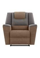 Godrej Interio Sumo 1 Seater Recliner (Fabric, Tan Grey)